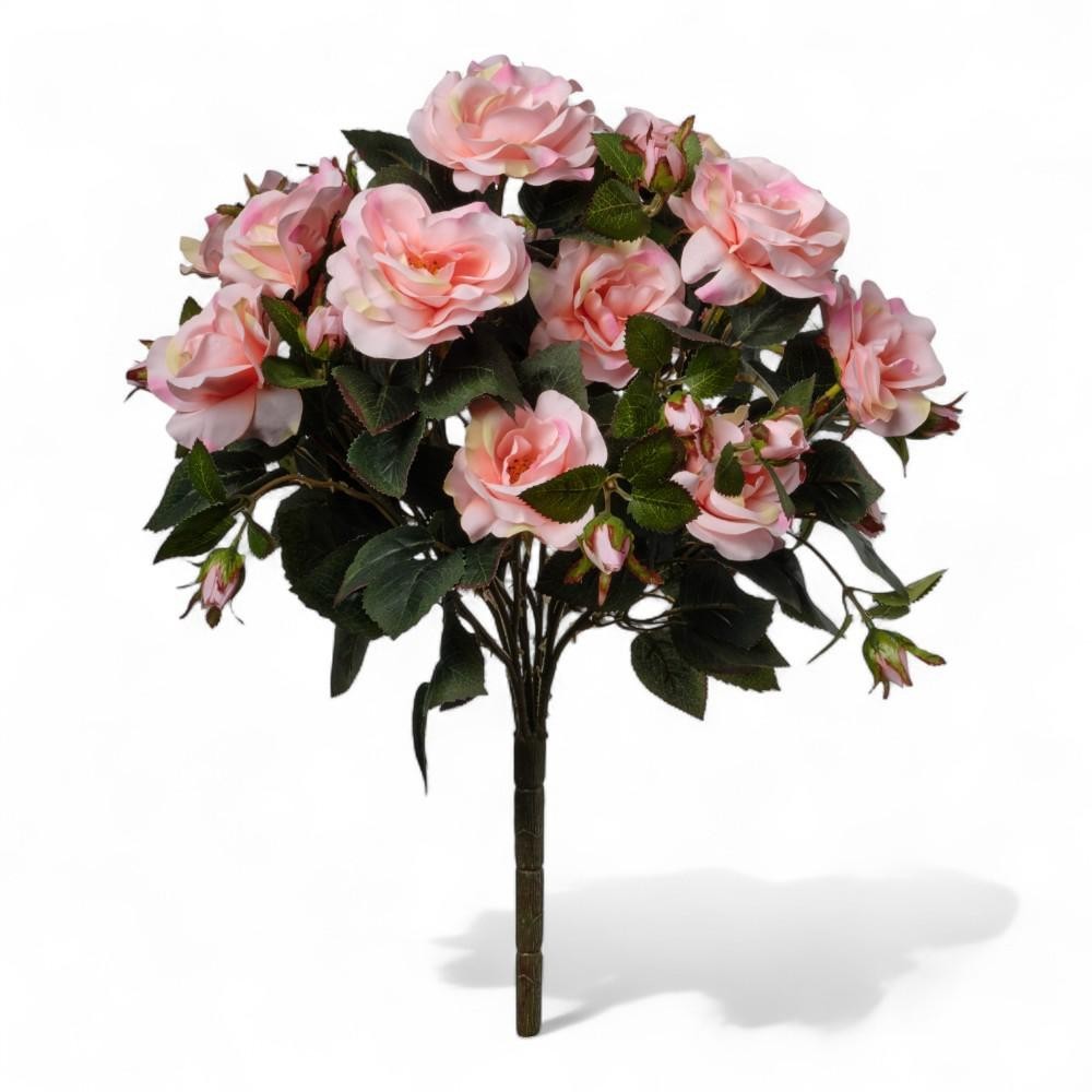MAZZO ROSE X5 CON 15 FIORI CM58 PINK